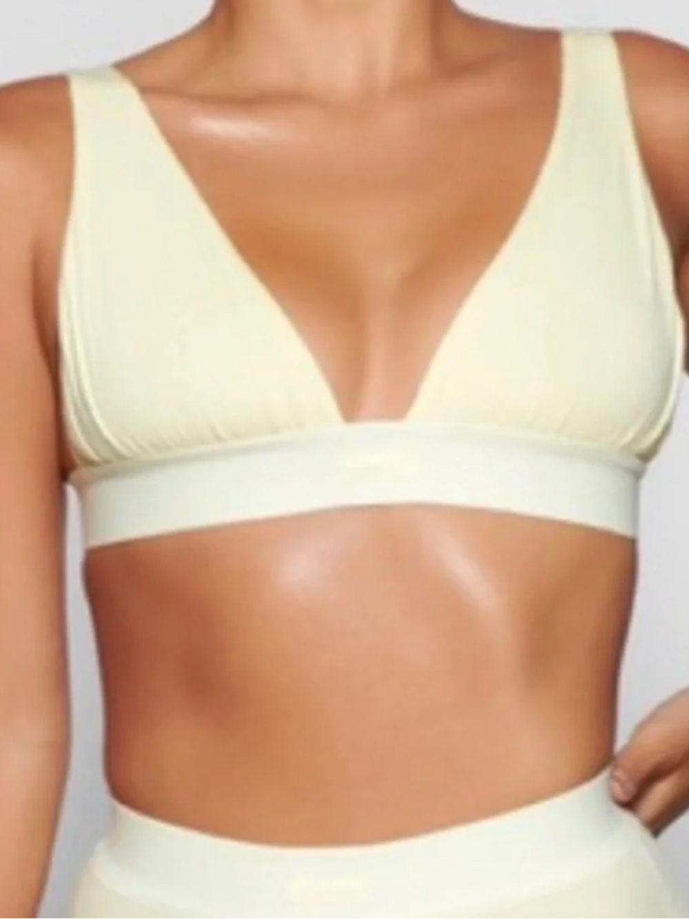 SKIMS SOFT LOUNGE Plunge Bralette Limited Edition Citrine S